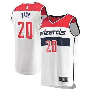 Gorgeous Alexandre Sarr Washington Wizards Youth Fast Break Replica Player Jersey   Association Edition   White a must - have for collectors