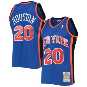 Fantastic Allan Houston New York Knicks Hardwood Classics Swingman Jersey   Blue to stand out at the arena