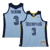 Superb Allen Iverson Memphis Grizzlies 2009/10 Hardwood Classics Swingman Jersey   Light Blue for passionate basketball fans