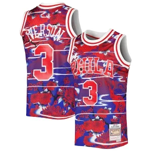 Magnificent Allen Iverson Philadelphia 76ers 1996/97 Hardwood Classics Lunar New Year Swingman Jersey   Red to elevate your game - day look