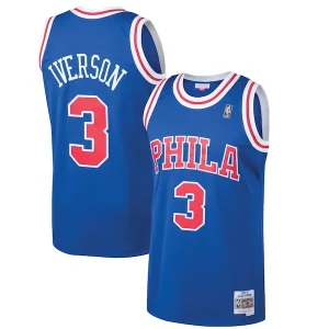 Fantastic Allen Iverson Philadelphia 76ers 1996/97 Hardwood Classics Swingman Jersey   Royal to elevate your game - day look