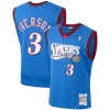 Exquisite Allen Iverson Philadelphia 76ers 1999/2000 Hardwood Classics Swingman Jersey   Royal to stand out at the arena