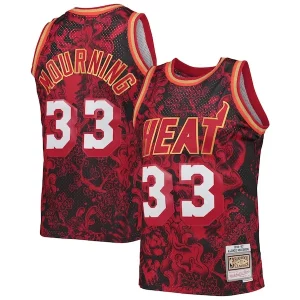 Charming Alonzo Mourning Miami Heat Hardwood Classics 1996/97 Lunar New Year Swingman Jersey   Red to stand out at the arena