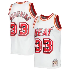 Charming Alonzo Mourning Miami Heat Hardwood Classics Swingman Jersey   White for ultimate sports enthusiasts