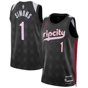 Stunning Anfernee Simons Portland Trail Blazers Nike Unisex 2024/25 Swingman Player Jersey   City Edition   Black for passionate basketball fans