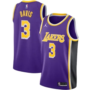 Fantastic Anthony Davis Los Angeles Lakers Jordan Brand 2020/21 Swingman Jersey   Statement Edition   Purple perfect for showing team spirit