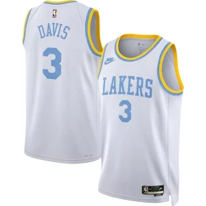Exquisite Anthony Davis Los Angeles Lakers Nike Swingman Jersey   Classic Edition   White to elevate your game - day look