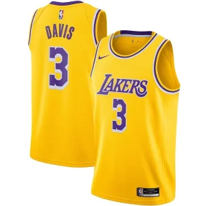 Fantastic Anthony Davis Los Angeles Lakers Nike Swingman Jersey Gold   Icon Edition for passionate basketball fans