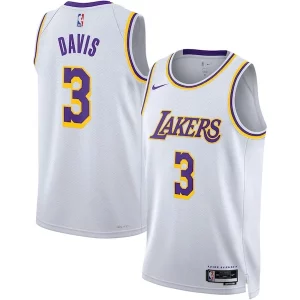 Premium Anthony Davis Los Angeles Lakers Nike Unisex Swingman Jersey   Association Edition   White to elevate your game - day look