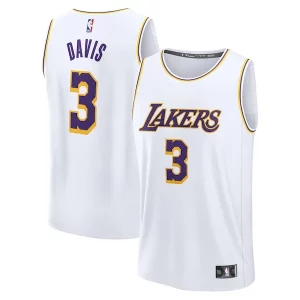 Exquisite Anthony Davis Los Angeles Lakers Youth Fast Break Replica Player Jersey   Association Edition   White a must - have for collectors