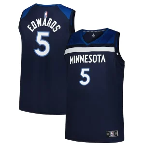 Exquisite Anthony Edwards Minnesota Timberwolves Big & Tall Fast Break Jersey   Icon Edition   Navy perfect for showing team spirit