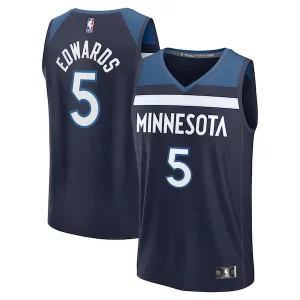 Stunning Anthony Edwards Minnesota Timberwolves Fast Break Replica Player Jersey   Icon Edition   Navy for ultimate sports enthusiasts