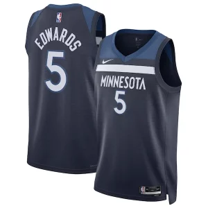 Stunning Anthony Edwards Minnesota Timberwolves Nike Unisex Swingman Jersey   Icon Edition   Navy to elevate your game - day look