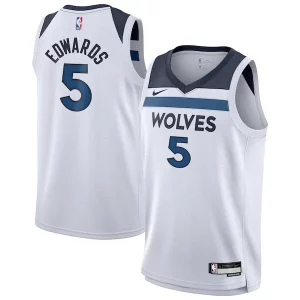 Exquisite Anthony Edwards Minnesota Timberwolves Nike Youth Swingman Jersey   Association Edition   White for passionate basketball fans