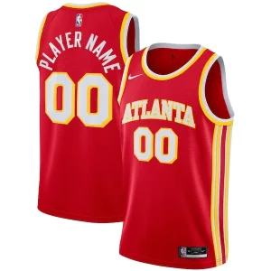 Fantastic Atlanta Hawks Nike 2020/21 Swingman Custom Jersey   Icon Edition   Red a must - have for collectors