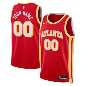 Magnificent Atlanta Hawks Nike Unisex Swingman Custom Jersey Red   Icon Edition for passionate basketball fans