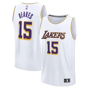 Fantastic Austin Reaves Los Angeles Lakers Youth Fast Break Replica Player Jersey   Association Edition   White for passionate basketball fans