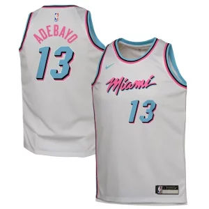 Gorgeous Bam Adebayo Miami Heat Nike Youth 2024/25 Swingman Player Jersey   City Edition   White for ultimate sports enthusiasts