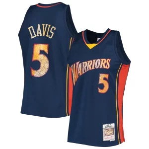 Magnificent Baron Davis Golden State Warriors 2006/07 Hardwood Classics NBA 75th Anniversary Diamond Swingman Jersey   Royal perfect for showing team spirit
