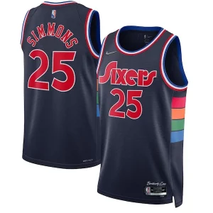 Charming Ben Simmons Philadelphia 76ers Nike 2021/22 Swingman Jersey   City Edition   Navy for ultimate sports enthusiasts