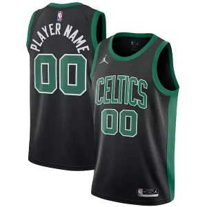 Superb Boston Celtics Jordan Brand Swingman Custom Jersey   Statement Edition   Black to stand out at the arena
