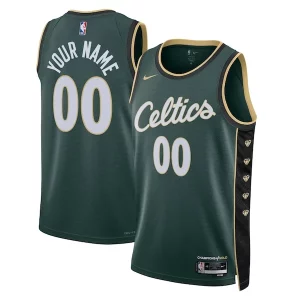 Charming Boston Celtics Nike Unisex 2022/23 Swingman Custom Jersey   City Edition   Kelly Green for passionate basketball fans