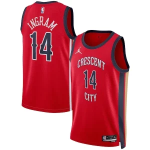 Stunning Brandon Ingram New Orleans Pelicans Jordan Brand Unisex Swingman Jersey   Statement Edition   Red for passionate basketball fans