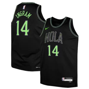 Magnificent Brandon Ingram New Orleans Pelicans Nike Youth Swingman Replica Jersey   City Edition   Black for ultimate sports enthusiasts