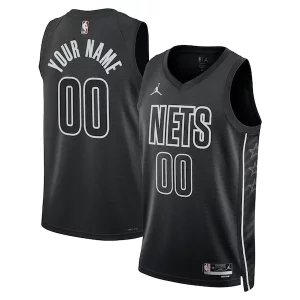 Premium Brooklyn Nets Jordan Brand Unisex 2022/23 Swingman Custom Jersey   Statement Edition   Black for passionate basketball fans