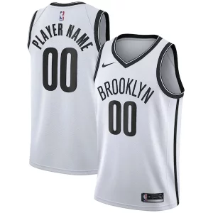 Premium Brooklyn Nets Nike 2020/21 Swingman Custom Jersey   Association Edition   White to elevate your game - day look