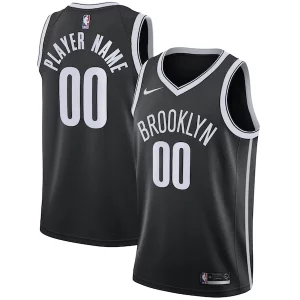 Superb Brooklyn Nets Nike 2020/21 Swingman Custom Jersey   Icon Edition   Black to elevate your game - day look