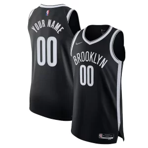 Charming Brooklyn Nets Nike 2021/22 Diamond Authentic Custom Jersey   Icon Edition   Black a must - have for collectors