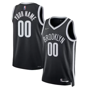 Superb Brooklyn Nets Nike 2021/22 Diamond Swingman Custom Jersey   Icon Edition   Black to stand out at the arena