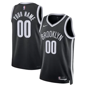Fantastic Brooklyn Nets Nike Unisex Swingman Custom Jersey Black   Icon Edition for ultimate sports enthusiasts