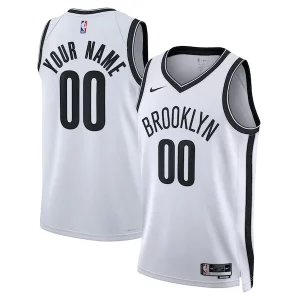 Gorgeous Brooklyn Nets Nike Unisex Swingman Custom Jersey White   Association Edition to elevate your game - day look