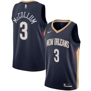 Magnificent C.J. McCollum New Orleans Pelicans Nike Swingman Jersey   Icon Edition   Navy to elevate your game - day look