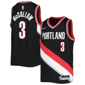 Exquisite C.J. McCollum Portland Trail Blazers Nike Youth 2021/22 Diamond Swingman Jersey   Icon Edition   Black a must - have for collectors