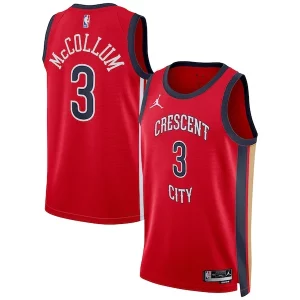 Gorgeous CJ McCollum New Orleans Pelicans Jordan Brand Unisex Swingman Jersey   Statement Edition   Red a must - have for collectors