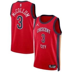 Stunning CJ McCollum New Orleans Pelicans Jordan Brand Unisex Swingman Jersey   Statement Edition   Red a must - have for collectors