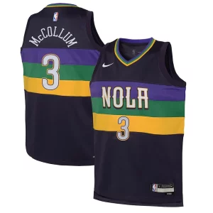 Premium CJ McCollum New Orleans Pelicans Nike Youth Swingman Jersey   City Edition   Purple to elevate your game - day look