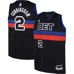 Stunning Cade Cunningham Detroit Pistons Jordan Brand Youth Swingman Jersey   Statement Edition   Black for ultimate sports enthusiasts
