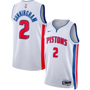 Charming Cade Cunningham Detroit Pistons Nike Unisex Swingman Jersey   Association Edition   White/Blue for passionate basketball fans