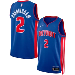 Gorgeous Cade Cunningham Detroit Pistons Nike Unisex Swingman Jersey   Icon Edition   Blue/White to stand out at the arena