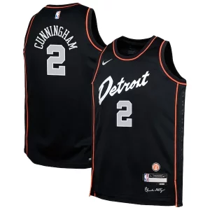 Charming Cade Cunningham Detroit Pistons Nike Youth Swingman Replica Jersey   City Edition   Black a must - have for collectors
