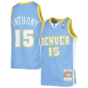Gorgeous Carmelo Anthony Denver Nuggets Youth 2003 04 Hardwood Classics Swingman Jersey   Powder Blue to elevate your game - day look