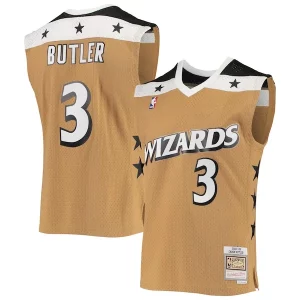 Gorgeous Caron Butler Washington Wizards 2001/02 Hardwood Classics Swingman Jersey   Gold to elevate your game - day look