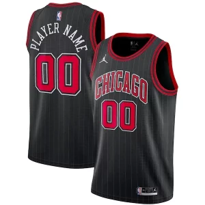 Charming Chicago Bulls Jordan Brand Swingman Custom Jersey   Statement Edition   Black perfect for showing team spirit