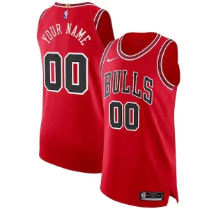Superb Chicago Bulls Nike Authentic Custom Jersey Red   Icon Edition perfect for showing team spirit
