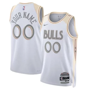 Superb Chicago Bulls Nike Unisex 2024/25 Custom Swingman Jersey   City Edition   White a must - have for collectors