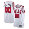 Premium Chicago Bulls Nike Unisex Swingman Custom Jersey White   Association Edition perfect for showing team spirit